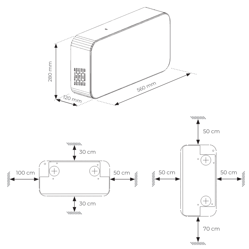 Wall-mounted Heat recovery unit HELTY HRV Flow EASY