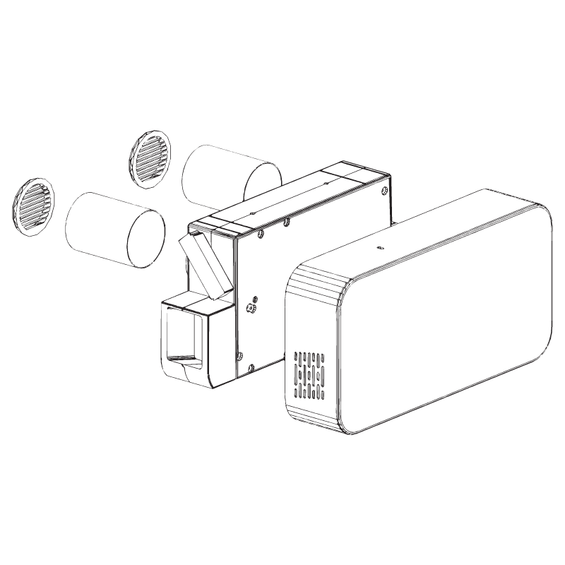 Wall-mounted Heat recovery unit HELTY HRV Flow EASY