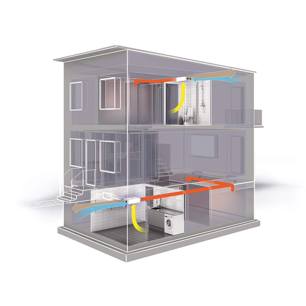 Heat recovery unit Pax Eos 100H