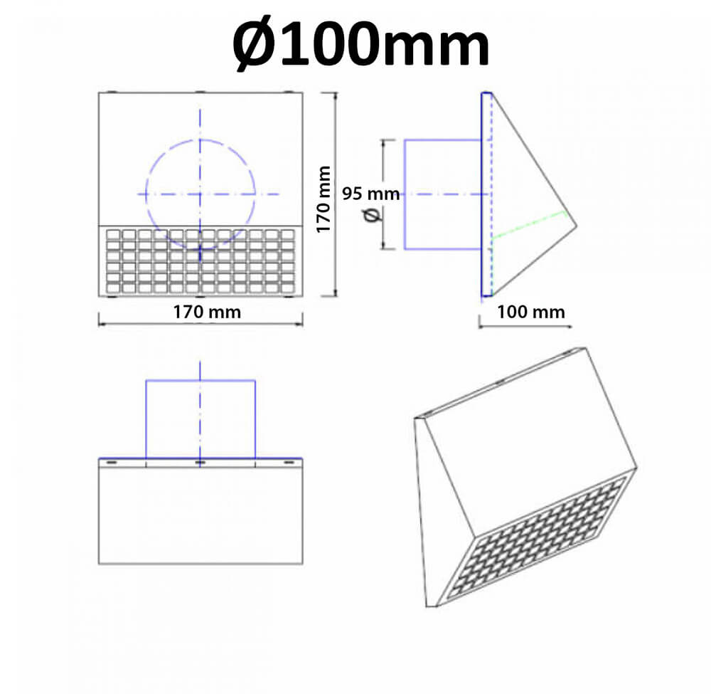 Exterior hood pro for Ambientika Heat recovery units